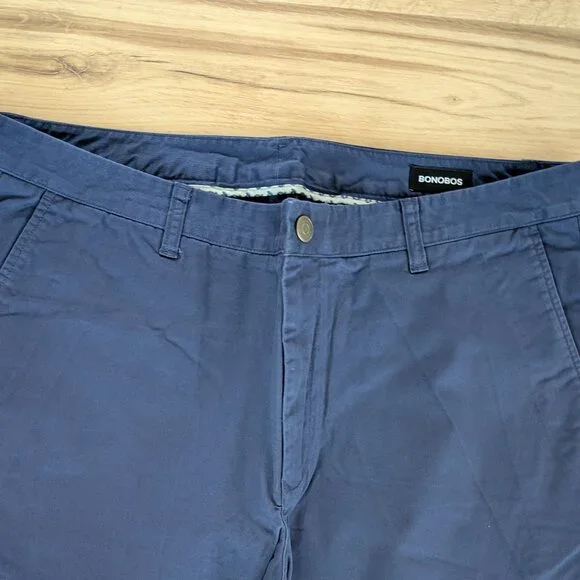 New Bonobos Stretch Washed Chino Slim –Navy Yards 40"x32" - Picture 4 of 7